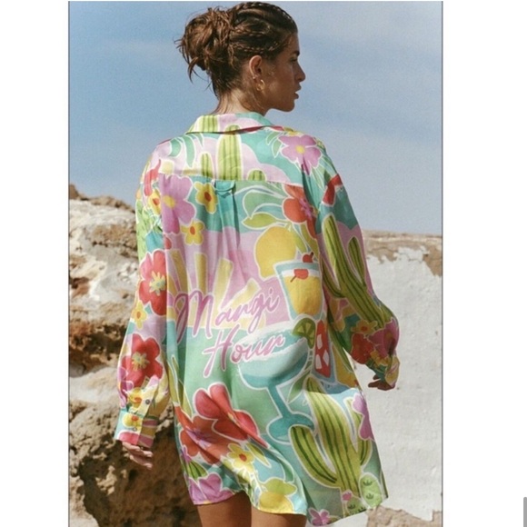 Spell Margo Hour Shirt Dress - Picture 1 of 14